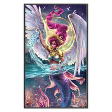 Load image into Gallery viewer, Huancan - Angel Mermaid - 55*90CM 11CT 3 Stamped Cross Stitch

