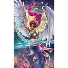 Load image into Gallery viewer, Huancan - Angel Mermaid - 55*90CM 11CT 3 Stamped Cross Stitch
