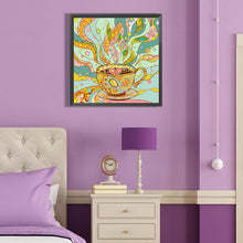 Load image into Gallery viewer, Teacup 40*40CM(Canvas) Full Round Drill Diamond Painting
