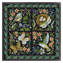 Load image into Gallery viewer, Huancan - Creatures And Flowers - 50*50CM 11CT 3 Stamped Cross Stitch
