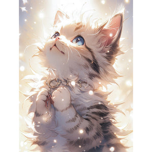Huancan - Cartoon Cat - 50*65CM 11CT 3 Stamped Cross Stitch