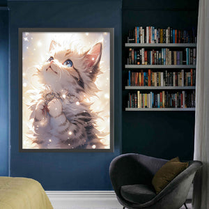 Huancan - Cartoon Cat - 50*65CM 11CT 3 Stamped Cross Stitch