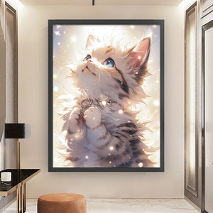 Huancan - Cartoon Cat - 50*65CM 11CT 3 Stamped Cross Stitch