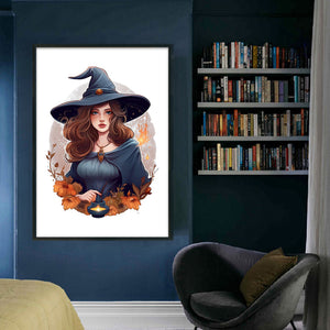 Huancan - Witch - 50*70CM 11CT 3 Stamped Cross Stitch