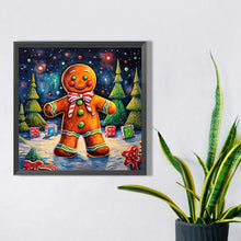 Load image into Gallery viewer, Gingerbread Man 40*40CM(Picture) Full Round Drill Diamond Painting
