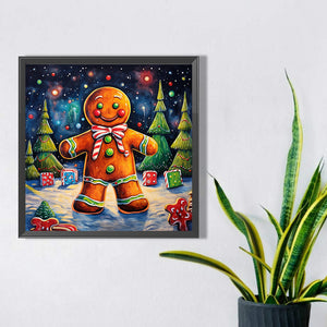 Gingerbread Man 40*40CM(Picture) Full Round Drill Diamond Painting