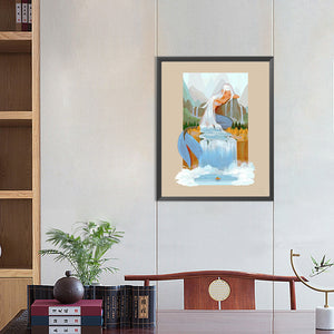 Silver-Haired Mermaid Falling Into Sleep 40*50CM(Canvas) Full Round Drill Diamond Painting