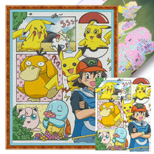 Load image into Gallery viewer, Yishu - Pok¨¦mon - 50*65CM 11CT 3 Stamped Cross Stitch
