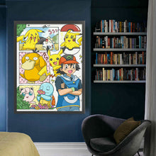 Load image into Gallery viewer, Yishu - Pok¨¦mon - 50*65CM 11CT 3 Stamped Cross Stitch
