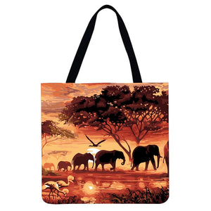 Canvas Bag-Elephant 40*40CM