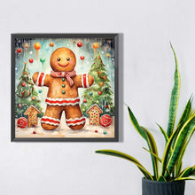 Load image into Gallery viewer, Gingerbread Man 40*40CM(Picture) Full Round Drill Diamond Painting

