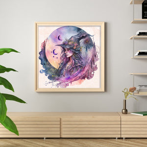 Huancan - Witch - 50*50CM 11CT 3 Stamped Cross Stitch