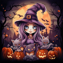 Load image into Gallery viewer, Yishu - Halloween - 50*50CM 11CT 3 Stamped Cross Stitch
