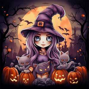 Yishu - Halloween - 50*50CM 11CT 3 Stamped Cross Stitch