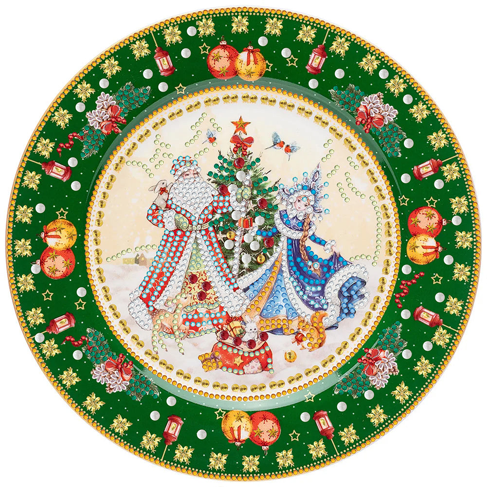Christmas Wreath 30*30CM(Canvas) Partial Special Shaped Drill Diamond Painting