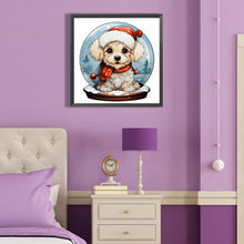 Load image into Gallery viewer, Crystal Ball Dog 40*40CM(Canvas) Full Round Drill Diamond Painting
