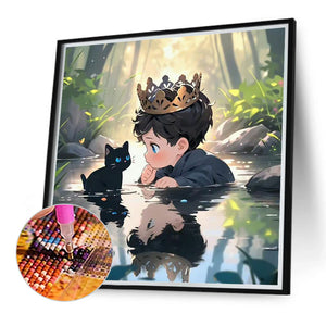 Princess And Prince 40*40CM(Canvas) Full Round Drill Diamond Painting
