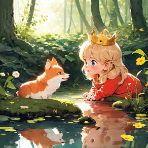 Princess And Prince 40*40CM(Canvas) Full Round Drill Diamond Painting