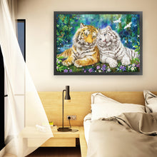 Load image into Gallery viewer, Huancan - Tiger - 60*45CM 11CT 3 Stamped Cross Stitch
