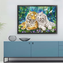 Load image into Gallery viewer, Huancan - Tiger - 60*45CM 11CT 3 Stamped Cross Stitch
