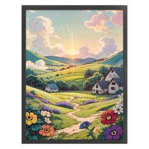 Huancan - Landscape - 50*65CM 16CT 2 Stamped Cross Stitch