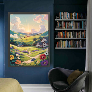 Huancan - Landscape - 50*65CM 16CT 2 Stamped Cross Stitch