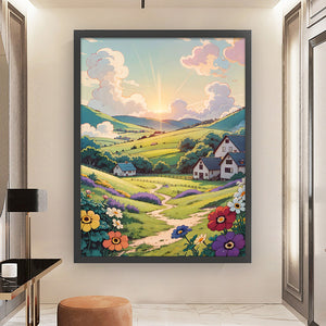 Huancan - Landscape - 50*65CM 16CT 2 Stamped Cross Stitch