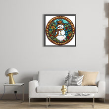 Load image into Gallery viewer, Christmas Snowman 30*30CM(Canvas) Partial Special Shaped Drill Diamond Painting
