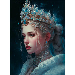 Crystal Girl 45*60CM(Canvas) Full Round Drill Diamond Painting