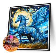 Load image into Gallery viewer, Gorgeous Blue Pegasus 40*40CM(Canvas) Full Round Drill Diamond Painting
