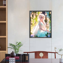 Load image into Gallery viewer, Frozen Princess Elsa And Flowers 40*50CM(Canvas) Full Round Drill Diamond Painting
