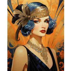 Glamorous Woman 40*50CM(Canvas) Full Round Drill Diamond Painting