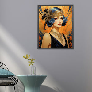 Glamorous Woman 40*50CM(Canvas) Full Round Drill Diamond Painting
