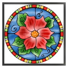 Load image into Gallery viewer, Yishu - Christmas Glass Painting - 40*40CM 11CT 3 Stamped Cross Stitch
