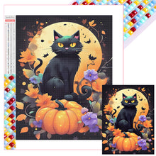 Load image into Gallery viewer, Halloween Cat 30*40CM(Picture) Full Square Drill Diamond Painting
