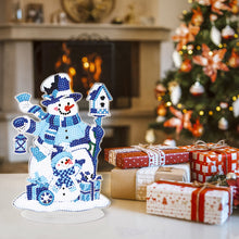 Load image into Gallery viewer, 5D DIY Table Top Diamond Painting Decor Christmas Decor (Snowstorm Snowman)
