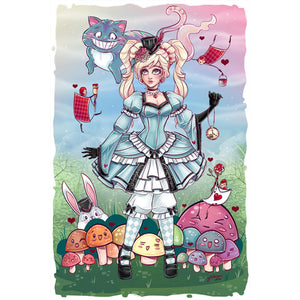 Yishu - Alice - 50*75CM 11CT 3 Stamped Cross Stitch