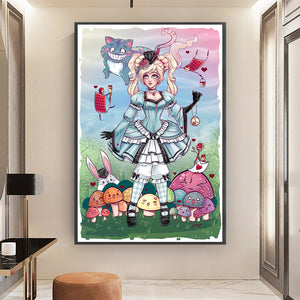 Yishu - Alice - 50*75CM 11CT 3 Stamped Cross Stitch