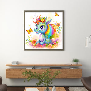 Yishu - Rainbow Dragon - 50*50CM 11CT 3 Stamped Cross Stitch