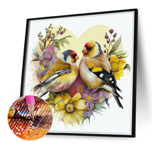 Love-Filled Sparrow 40*40CM(Canvas) Full Round Drill Diamond Painting