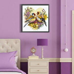 Love-Filled Sparrow 40*40CM(Canvas) Full Round Drill Diamond Painting