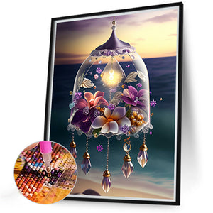 2PCS Crystal Pendant 30*40CM(Canvas) Full Round Drill Diamond Painting