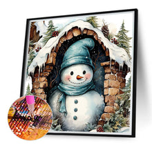 Load image into Gallery viewer, Christmas Snowman 40*40CM(Canvas) Full Round Drill Diamond Painting
