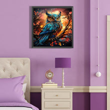 Load image into Gallery viewer, Owl 40*40CM(Canvas) Full Round Drill Diamond Painting
