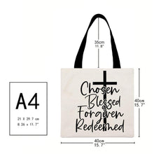 Load image into Gallery viewer, Canvas Bag-Faith 40*40CM
