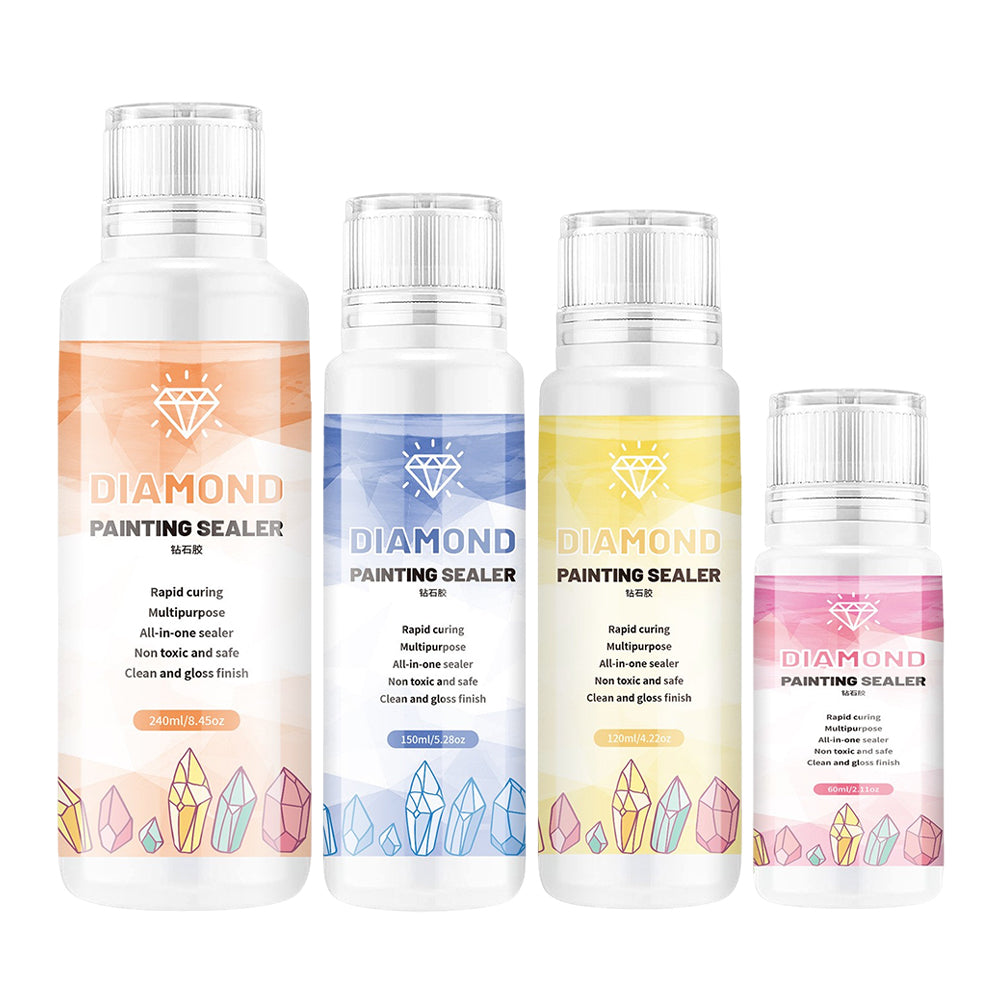 5D Diamond Painting  Diamond Art  Sealer Puzzle  (4 Sets)