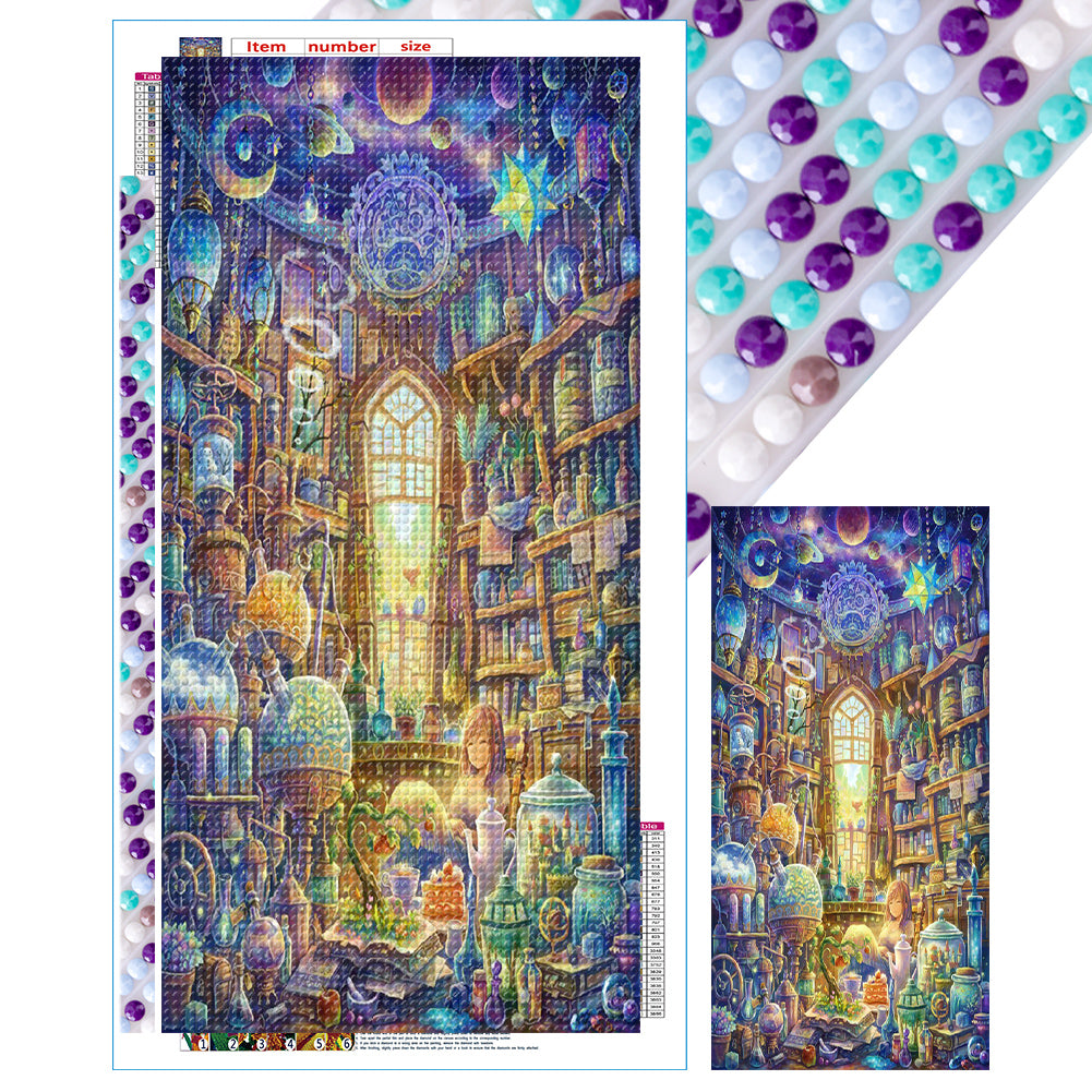 Planet House 30*70CM(Canvas) Full Round Drill Diamond Painting