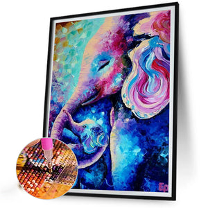 Elephant 40*50CM(Canvas) Full Round Drill Diamond Painting