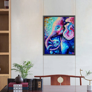 Elephant 40*50CM(Canvas) Full Round Drill Diamond Painting