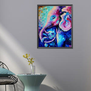Elephant 40*50CM(Canvas) Full Round Drill Diamond Painting